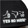 Side view of Velcro Edition - Monster New Era 59FIFTY Baseball Cap (Black/White on Black)