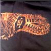 Side view of Sneakers Men's T-Shirt (Rust on Black)