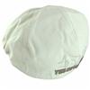 Back view of YNM Hands Flat-cap (Brown on Cream)