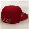 Back view of Mushroom New Era 59FIFTY Baseball Cap (White on Red)