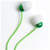 Back view of Radiopaq Dots Earphones (Green on Green)