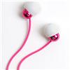 Side view of Radiopaq Dots Earphones (Pink on Pink)