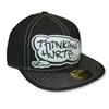 Buy this New Era 59FIFTY Baseball Cap: Design: Thinking Hurts; Colour: White on Black; See detailed product info and choose sizing options on next screen.