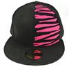 Back view of Tiger New Era 59FIFTY Baseball Cap (Pink on Black)