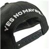 Back view of Hook and Loop Edition - Mega Monster Snapback Cap (White on Black)