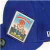 Side view of Hook and Loop -card-pouch New Era 59FIFTY Baseball Cap (Assorted on Blue)