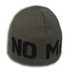 Back view of Crimescene Beanie (Black on Grey)