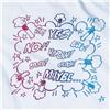 Back view of Kapoow Men's T-Shirt (Blue Red Blend on White)