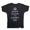 Buy this T-Shirt: Design: Keep Calm and Carry On; Colour: Grey on Black; See detailed product info and choose sizing options on next screen.