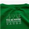 Back view of Keep Calm and Carry On Men's T-Shirt (White on Green)