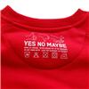 Back view of Keep Calm and Carry On Men's Crew Sweat (White on Red)