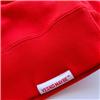 Side view of Keep Calm and Carry On Men's Crew Sweat (White on Red)