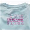 Back view of Keep Calm and Carry On Men's T-Shirt (Pink on Baby Blue)