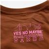 Back view of Keep Calm and Carry On Men's T-Shirt (Pink on Brown)