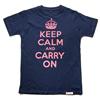 Buy this T-Shirt: Design: Keep Calm and Carry On; Colour: Pink on Dark Denim; See detailed product info and choose sizing options on next screen.