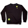 Buy this Crew Sweat: Design: Ravemoticons; Colour: Yellow on Black; See detailed product info and choose sizing options on next screen.