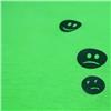 Back view of Ravemoticons Men's T-Shirt (Green on Fluorescent Green)