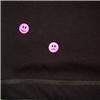 Side view of Ravemoticons Men's T-Shirt (Hot Pink on Black)