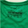 Back view of YesNoMaybe 3 Pack Men's T-Shirt (Black on Red Green Orange)