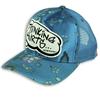 Side view of Thinking Hurts Cap (Multicolour on Baby Blue)