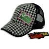 Side view of Hook and Loop Rocker Patch Cap (Multicolour on Dogtooth)