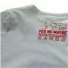 Back view of Fab Women's Raw Cut T (Red on White)