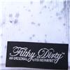 Back view of FilthyDirty Women's Crew Sweat (Grey on White)