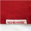 Back view of Hands Down Women's T-Shirt (White on Red)