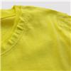 Back view of Keep Calm and Carry On Women's Raw Cut T (Green on Lemon)
