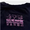Back view of Keep Calm and Carry On Women's Raw Cut T (Pink on Navy)