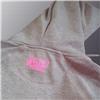 Back view of Today's Special Women's Kangaroo Hood (Pink on Heather Grey)