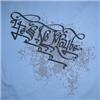 Side view of Multi - Hit Men's T-Shirt (Multicolour on Baby Blue)