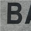 Side view of Barmy Men's T-Shirt (Black on Sport Grey)