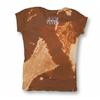 Back view of StreetGlam Women's Raw Cut T (Tan on Brown)