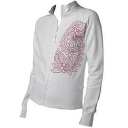 Buy this Zip Sweat: Design: Henna; Colour: Baby Pink on White; See detailed product info and choose sizing options on next screen