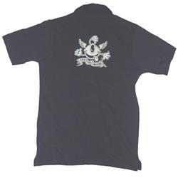 Buy this Polo Shirt: Design: Eyeball; Colour: White on Navy; See detailed product info and choose sizing options on next screen