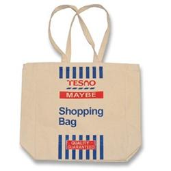 Buy this Shopper Bag: Design: Yesno Value; Colour: Blue Red Blend on Cream; See detailed product info and choose sizing options on next screen