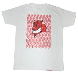 Front pic of 'Devil' Men's T-Shirt, Red on White