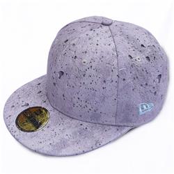 Front pic of 'Concrete Print' New Era 59FIFTY Baseball Cap, Grey on Grey