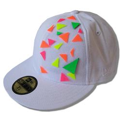 Front pic of 'Flurangles' New Era 59FIFTY Baseball Cap, Assorted on White