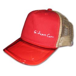 Front pic of 'Gideon Conn' Cap, Sand on Red