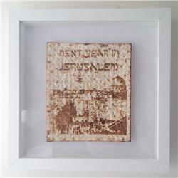 Buy this Matzart Box frame: Design: Jerusalem; Colour: Brown on White; See detailed product info and choose sizing options on next screen