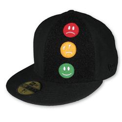 Front pic of 'Traffic Lights' New Era 59FIFTY Baseball Cap, Assorted on Black