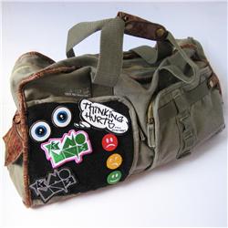 Front pic of 'Hook and Loop Patch' Cabin Bag, Assorted on Army