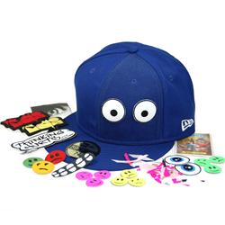 Buy this New Era 59FIFTY Baseball Cap: Design: Velcro Patch; Colour: Multicolour on Blue; See detailed product info and choose sizing options on next screen