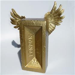 Buy this Sculpture: Design: Winged Brick; Colour: Gold on Gold; See detailed product info and choose sizing options on next screen