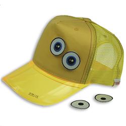 Front pic of 'Ducky' Cap, Yellow on Yellow