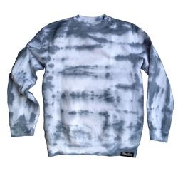 Front pic of 'FilthyDirty' Men's Crew Sweat, Grey on White