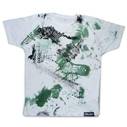 Front pic of 'FilthyDirty' Men's T-Shirt, Moss on White