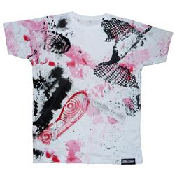 Front pic of 'FilthyDirty' Men's T-Shirt, Red on White